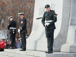 Sentries on guard at the Cenotaph