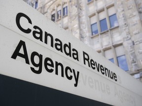 Sign for Canada Revenue Agency