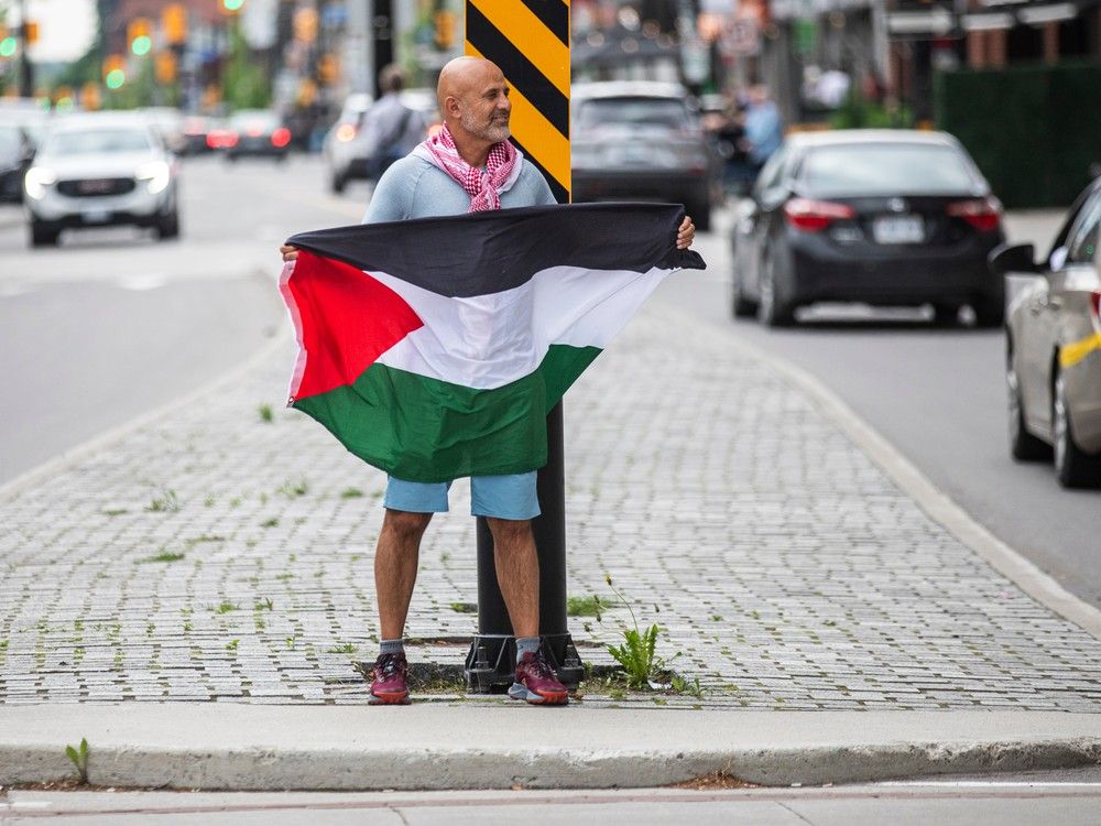 Protest calling for a ceasefire in Gaza.