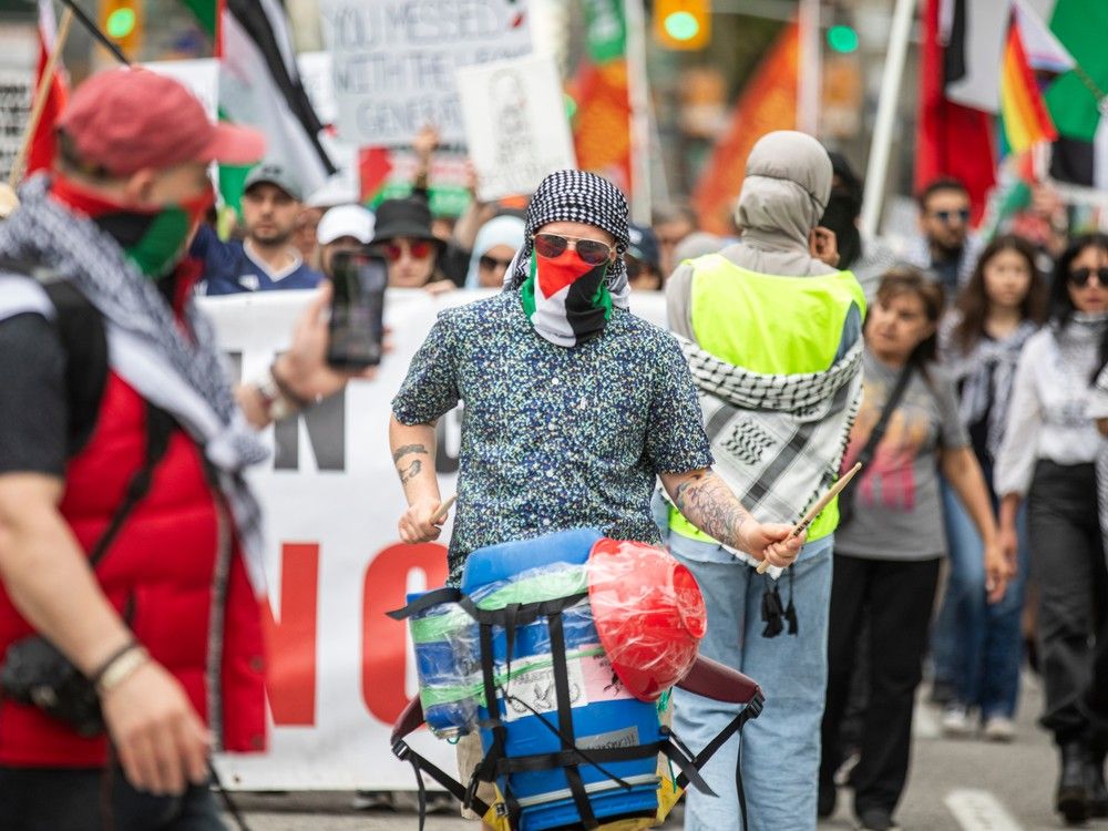 Protest calling for a ceasefire in Gaza.