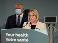 Ontario Health Minister Sylvia Jones makes an announcement on health care with Premier Doug Ford