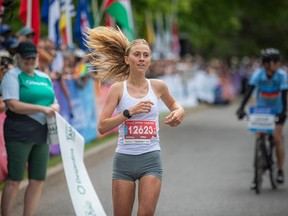 Erika Jordan was the top female to finish the Ottawa Half Marathon presented by Desjardins at Tamarack Ottawa Race Weekend Sunday, May 26, 2024.