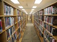 Library shelves in Ottawa