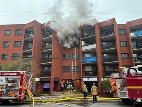 A fire broke out around 7 p.m. Sunday night in a fourth-floor apartment at 170 Booth Street.