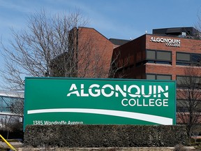 Algonquin College sign
