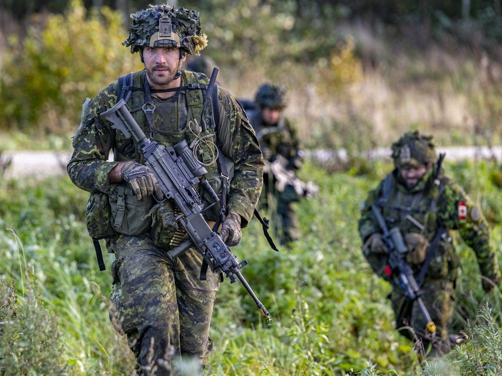 Canadian soliders in Latvia