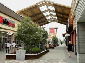 Tanger Mall showing canopy over walkway