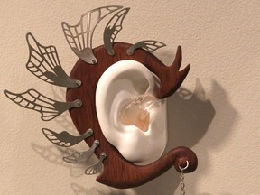 A custom decorative hearing aid