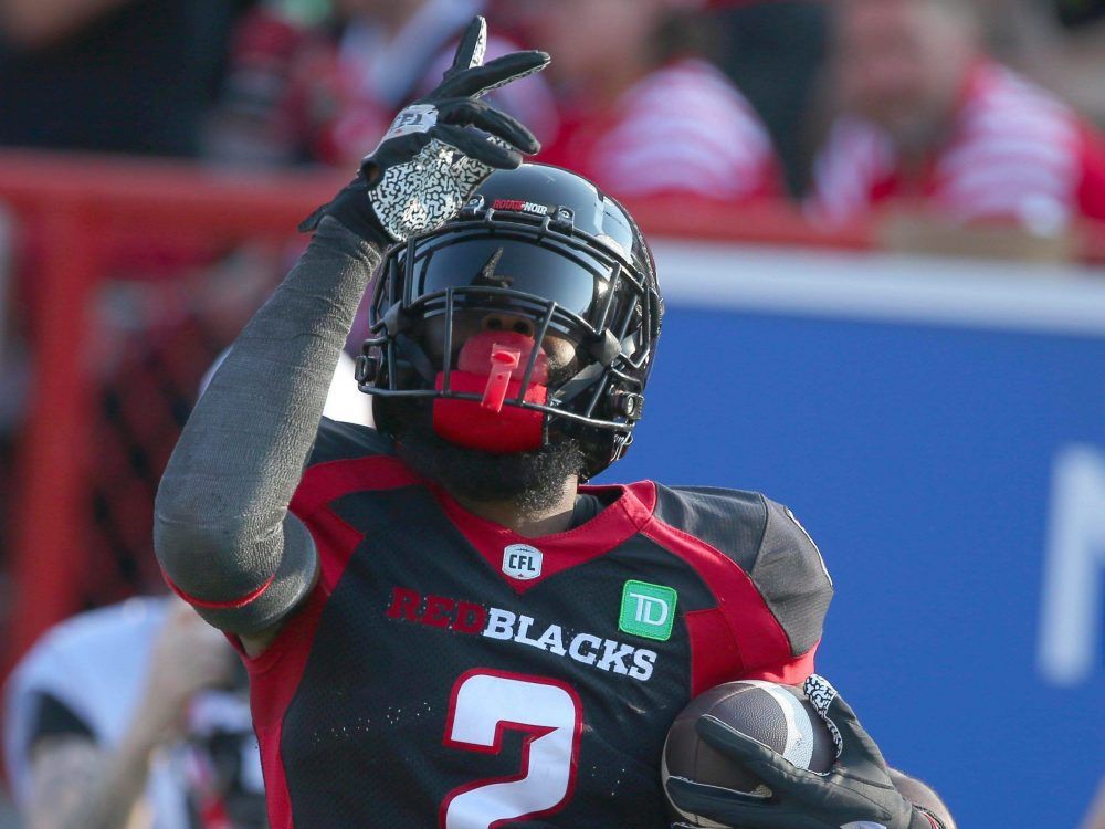 Receiver Justin Hardy excelling for Redblacks in 2004 season