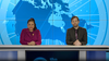Gaitrie Persaud, left, and Graham Kent as lead anchors Arianna Salara and Grant Gewürztraminer on The Squeaky Wheel: Canada.