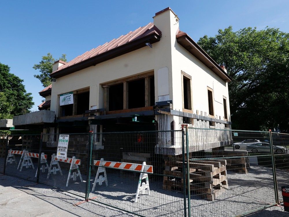 The now-moved Old Champlain Station
