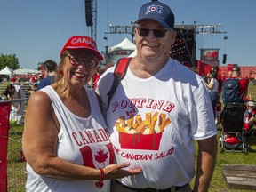 Deachman: I played a Canada Day treasure hunt of my own design. 23 Robin Ross and Tony Caswell.