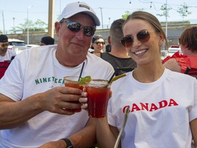 Deachman: I played a Canada Day treasure hunt of my own design. 18 John Fagan and Hannah Overall.