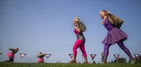 MUDGIRL brought their entry-level obstacle course 5K run to Wesley Clover Park.