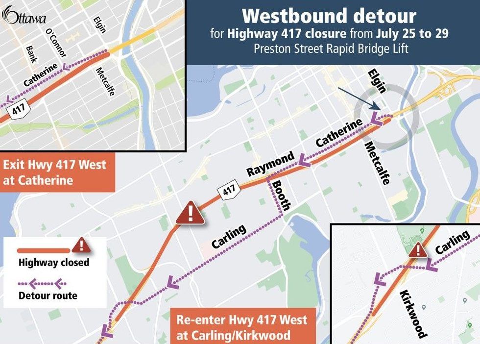 Detour map