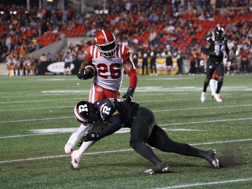 Dedrick Mills Calgary Stampeders Lucas Cormier Ottawa Redblacks