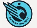 The logo of Ottawa Rapid FC, a new franchise in the women's professional soccer Northern Super League.