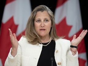 Politics tamfitronics Chrystia Freeland