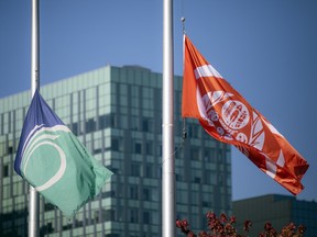 Indigenous flag at Ottawa City Hall