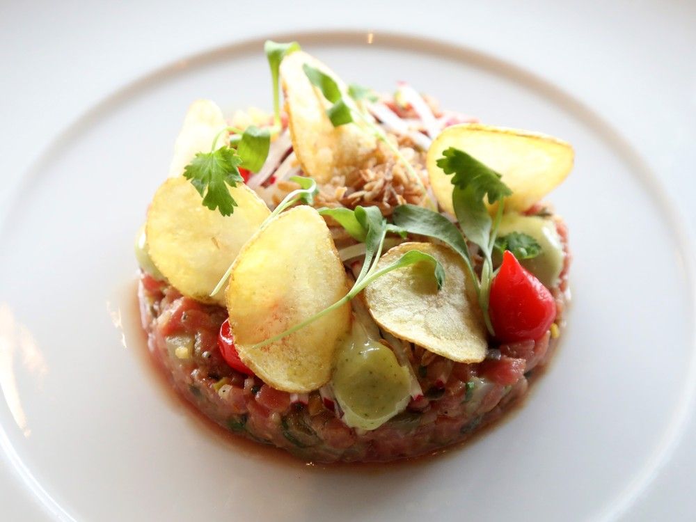  beef tartare at stofa restaurant in october.photo by jean levac/ottawa citizen