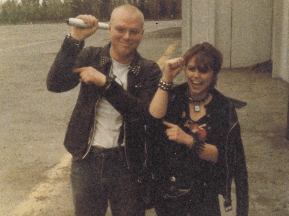  bob jones and his friend, cat, had a mission to get backstage at the clash concert at the ottawa civic centre in 1984. photo courtesy @catcollcanada