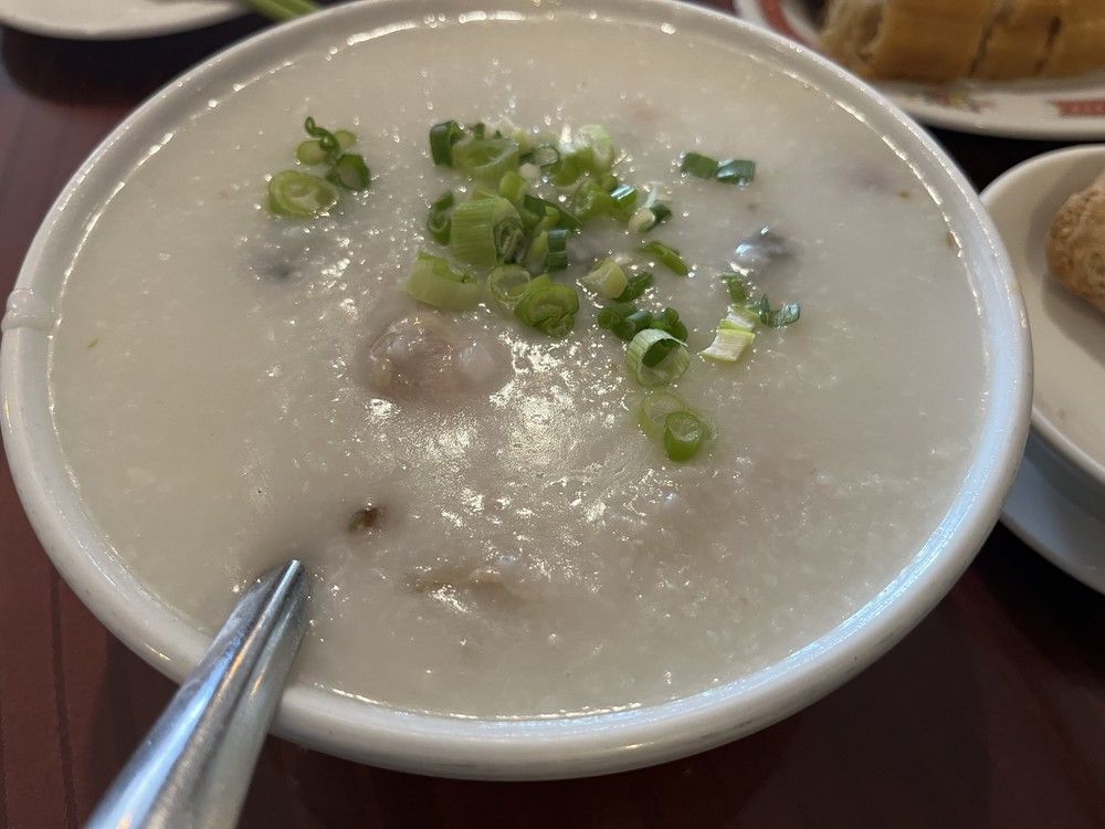  congee at cafe orient.