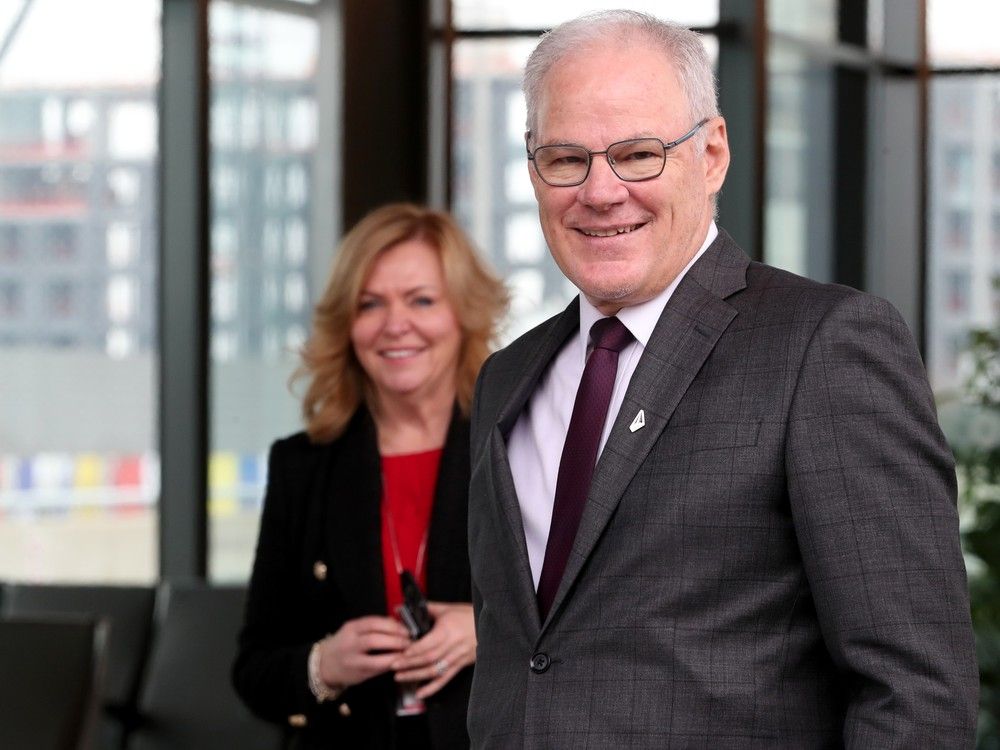  mark laroche, president and ceo of the ottawa airport authority, was on hand to chat with media at the airport station. ‘the fact that we’re connected to the downtown is very important for outside visitors,” he said.
