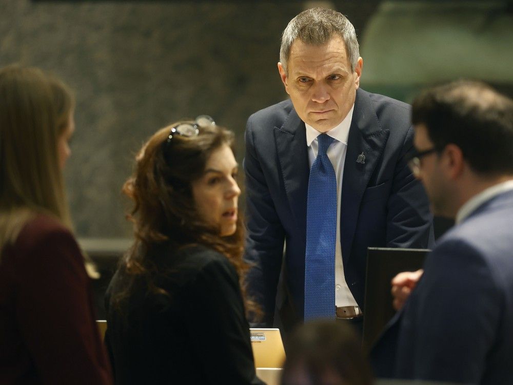 ottawa city council debated the 2025 budget at city hall in ottawa on dec. 11. mayor mark sutcliffe during the meeting.