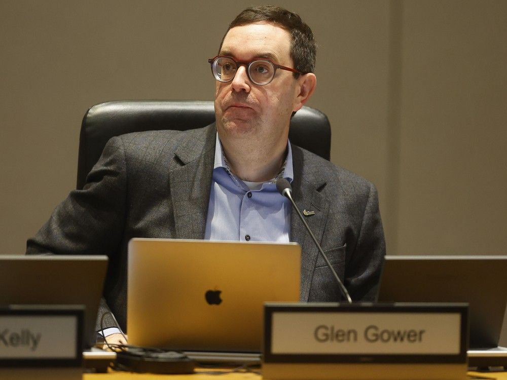  coun. glen gower during the meeting.