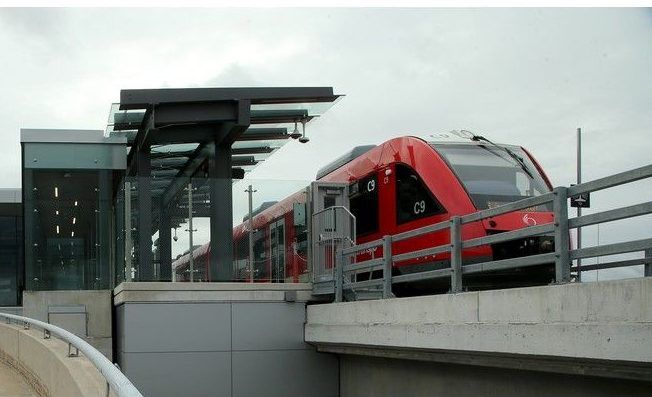 The O-Train is pictured on the Trillium Line in this file photo.
