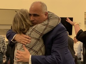 Geroge Darouze hugs