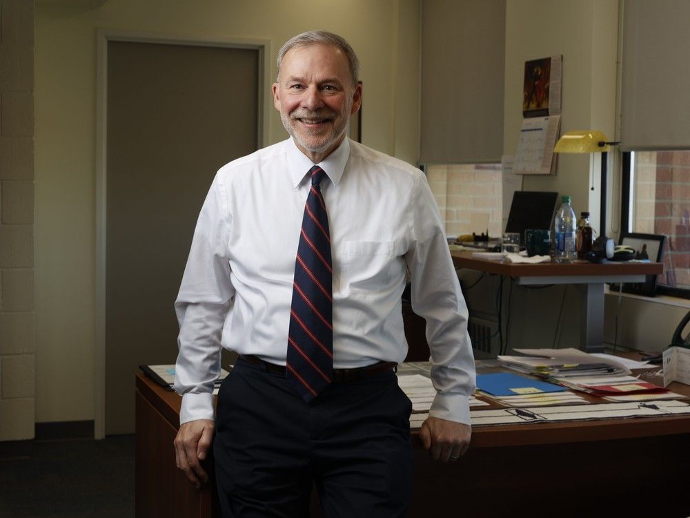  algonquin college president claude brulé poses for a photo in his office in ottawa.