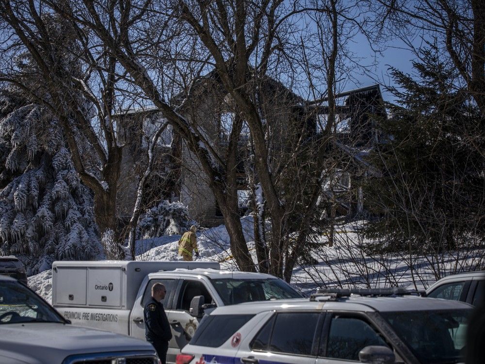  ottawa fire services, ottawa police and the office of the fire marshal remained on the scene of a house fire in the 10 block of swilken burn on sunday, march 2, 2025.