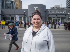 Andrea Still Tesla Protest Ottawa