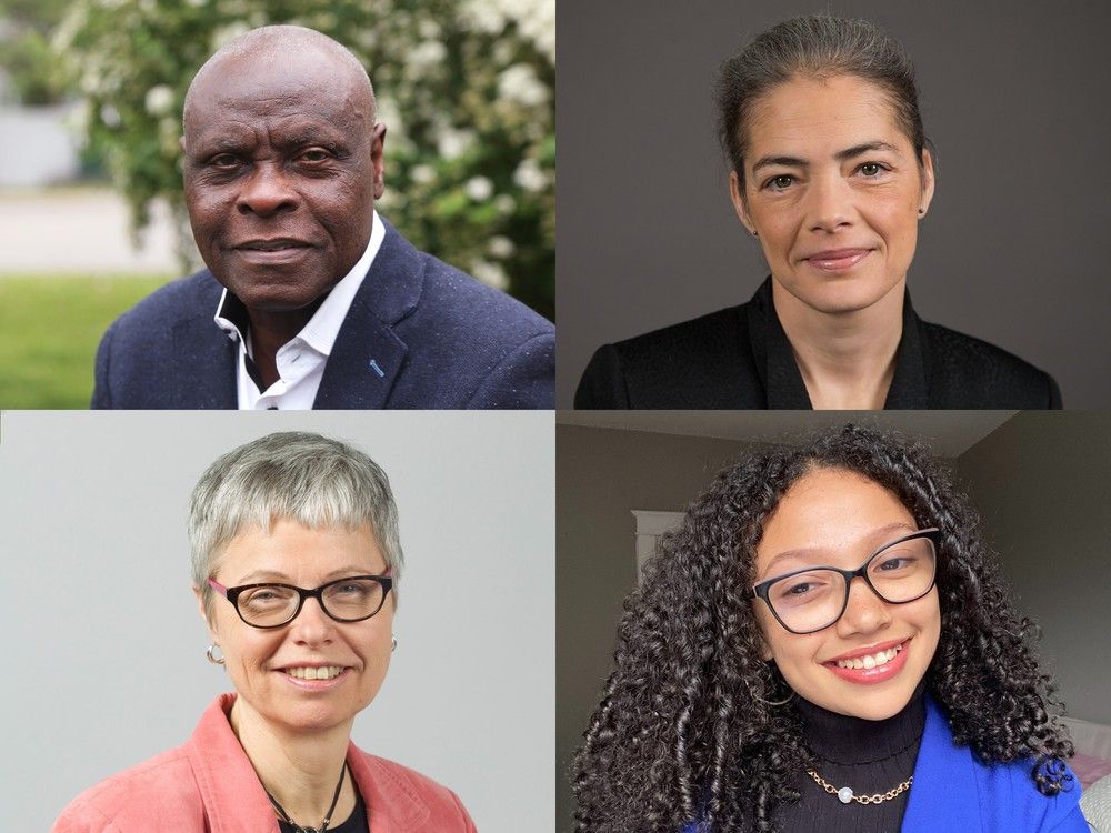  Clockwise from top left: Mohammed Adam, Brigitte Pellerin, Abyssinia Abebe and Christina Spencer.