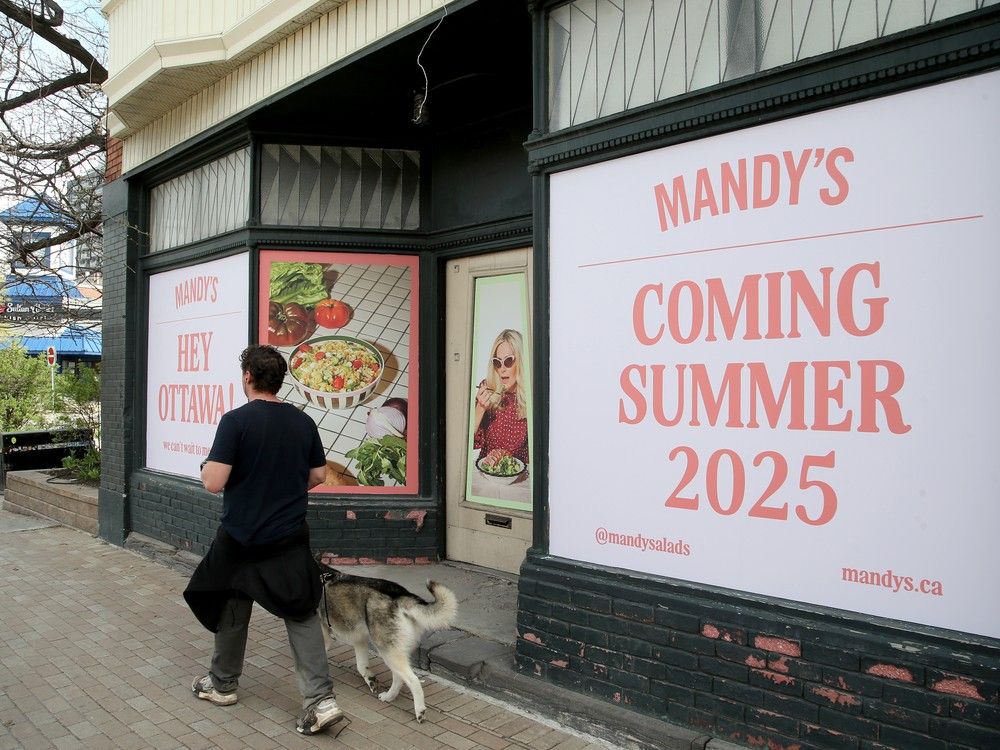 A new salad spot, Mandy's, is coming soon to Ottawa, on Bank Street in the Glebe.