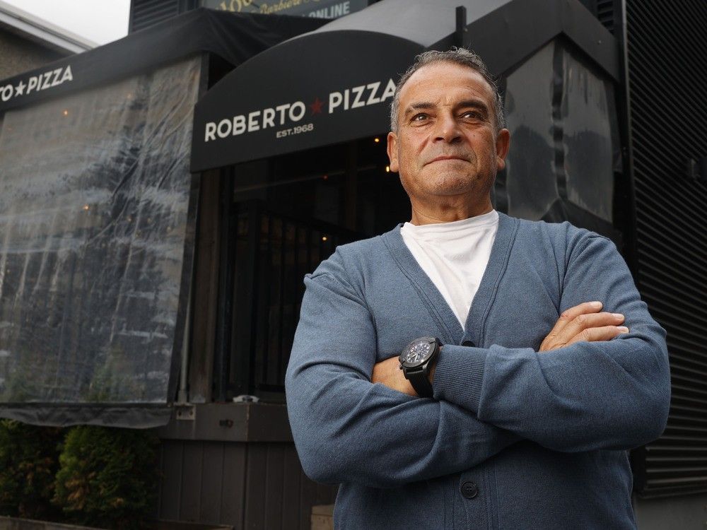  Richard Valente outside of Roberto Pizza, which will be serving its last meals this weekend.