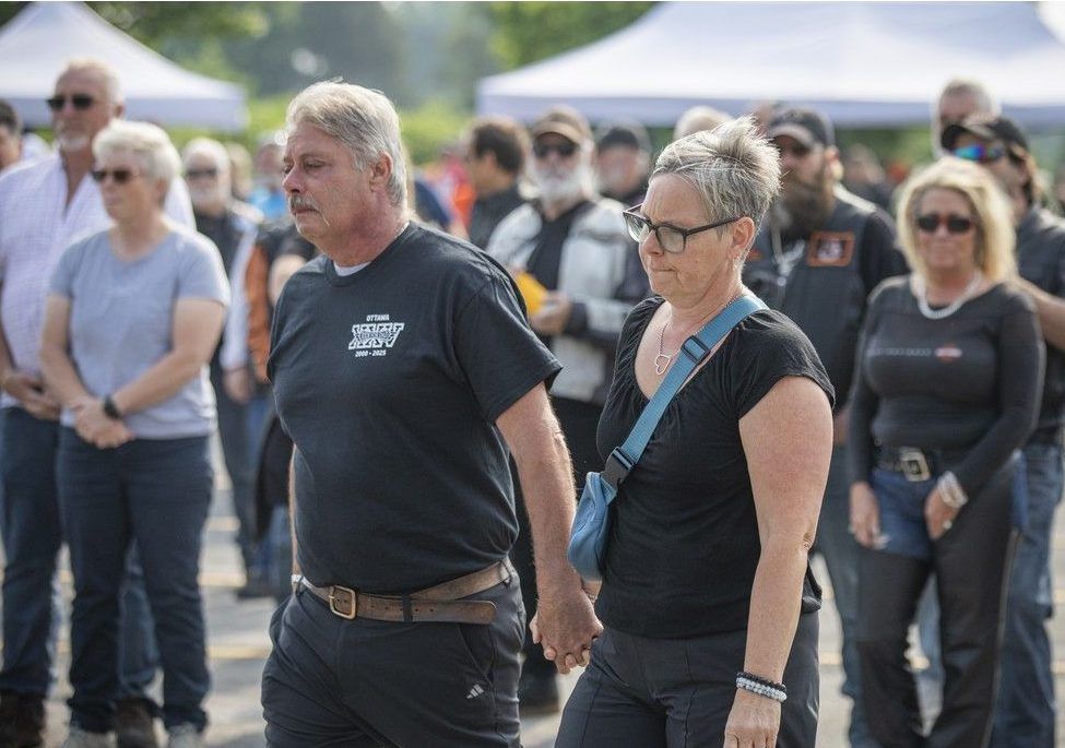  Tom and Rose Wickwire walked to the stage to speak of their late son, Daniel, who was an avid support of the charity ride. The 29 year old died in a motorcycle accident on May 25, 2025.
