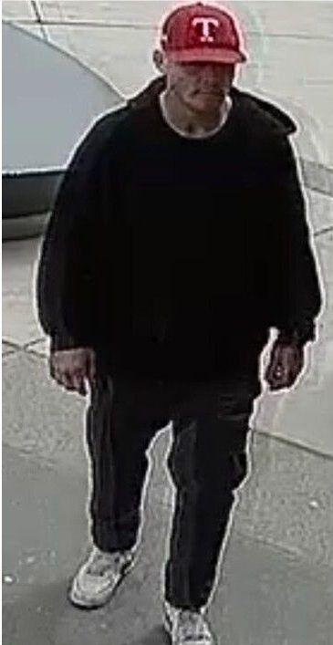  The Ottawa Police Service issued this handout image of a suspect in a jewelry store robbery in the 8500 block of Campeau Drive in Kanata on May 9, 2025.