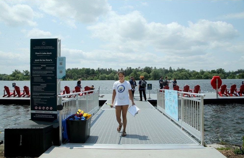  Dow’s Lake waters are “very clean,” says Maya Lawson, pictured, a water quality assistant with the Ottawa Riverkeeper, which tests the water quality on behalf of the NCC.