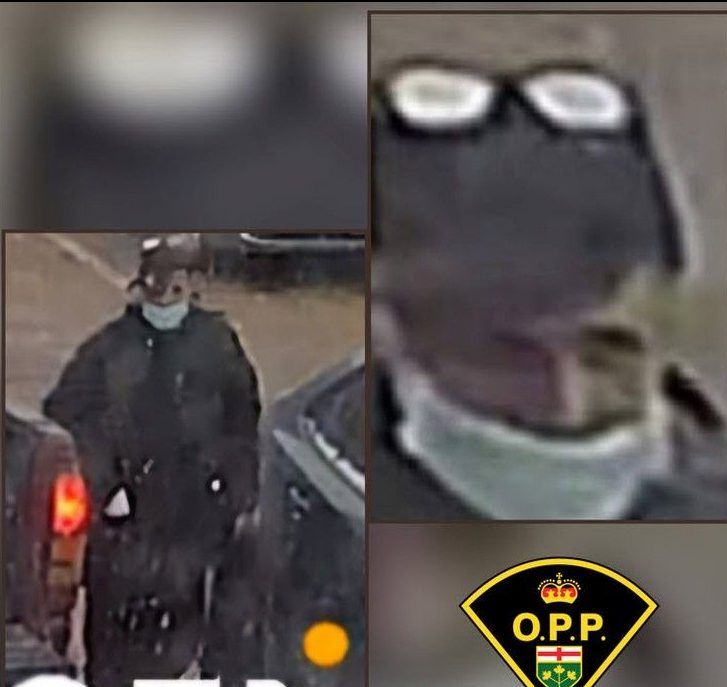  The OPP released this image of a person of interest in the discharge of a firearm in the hallway of an apartment building in Petawawa on March 22.