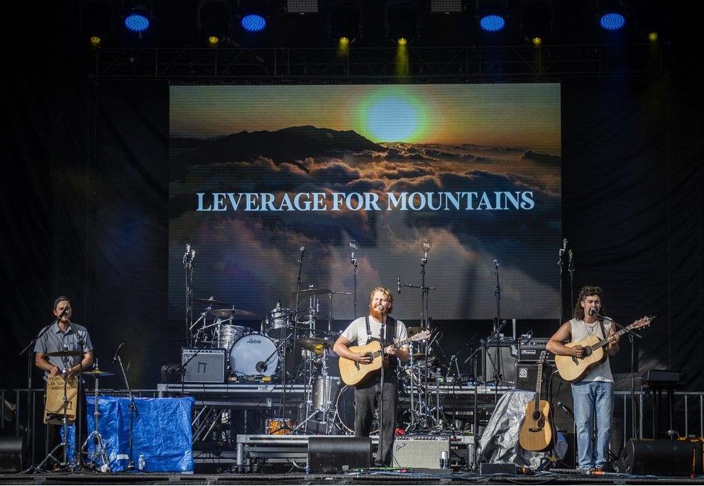  Leverage for Mountains, a folk trio from Gatineau, played the River Stage at Ottawa Bluesfest on Sunday, July 13, 2025.