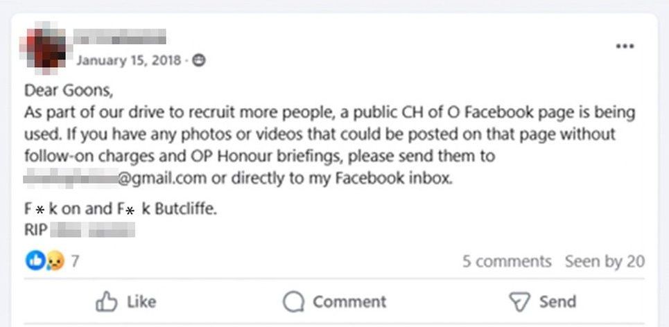 Facebook/Blue Hackle Mafia Facebook/Blue Hackle Mafia