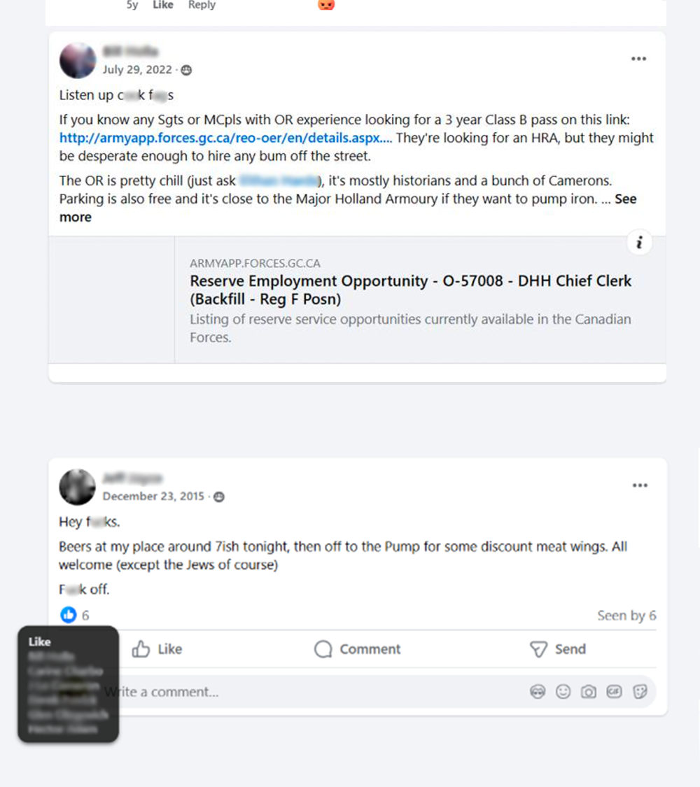 The Blue Hackle Mafia has operated its Facebook page with around 200 participants for at least 14 years. (Facebook/Blue Hackle Mafia) The Blue Hackle Mafia has operated its Facebook page with around 200 participants for at least 14 years. (Facebook/Blue Hackle Mafia)