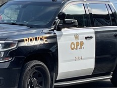 Stock photo of an Ontario Provincial Police vehicle