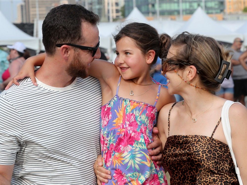  Sloane Hilderley-Barr, 6, went to Bluesfest on Wednesday with her parents, Andrew Barr and Alicia Hilderley.