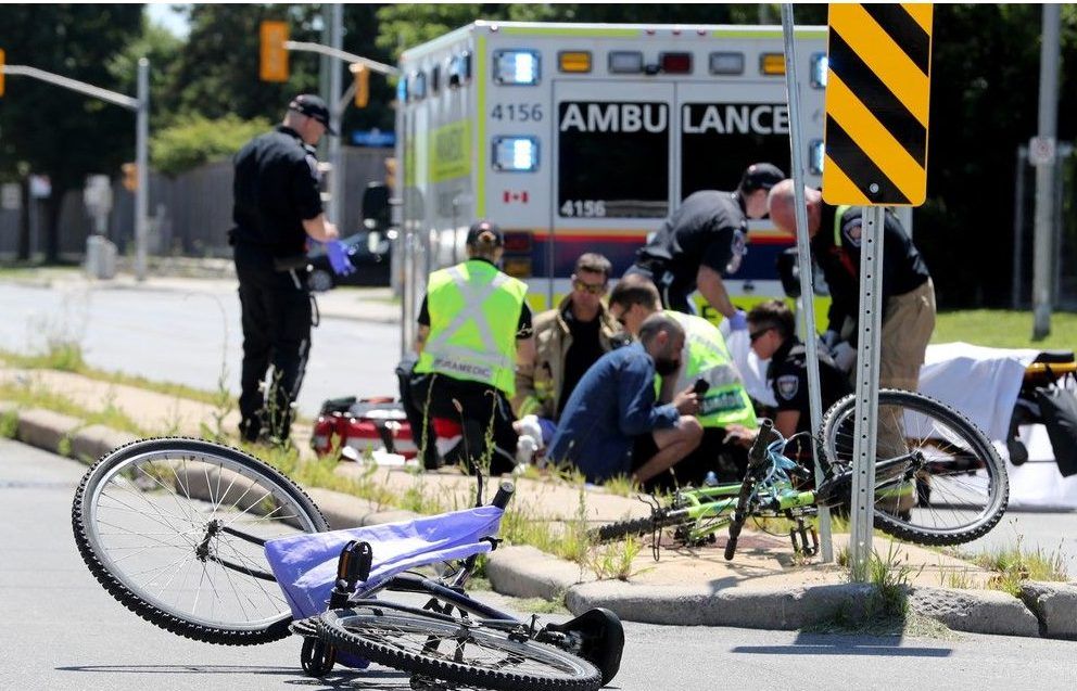  Greenbank Road was the scene of a July 23 collision involved a vehicle and a child on a bicycle.