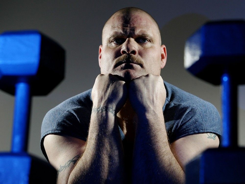  Former wrestler and football player Glenn Kulka is seen at his home in Ottawa on April 14, 2005.