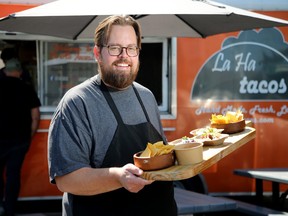 Jay wing is the owner/operator of La Ha Tacos truck