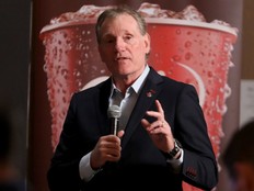 Ottawa Senators president and chief executive officer Cyril Leeder talks to the media at the Canadian Tire Centre on Sept. 3, 2025